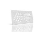 AC Infinity Ventilation Grill White 12 for PC Computer AV Electronic Cabinets also mounts two 120mm Fans