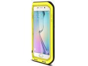 Impact Protection Waterproof Case Shockproof Rugged Waist Metal Aluminium Case Cover For Samsung GALAXY S6 edge Yellow