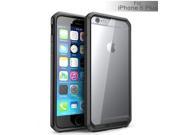 Fashion Series Slim Clear Back Gel Bumper Case Hard Cover For iPhone 6 Plus Black