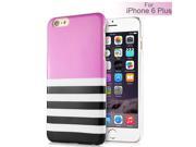 Cute Colorful Patterns Plastic Hard Back Case Cover For iPhone 6 Plus Pink