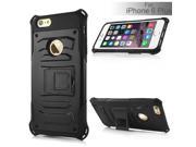 Cool Tough Armor Stand TPU and PC Hybrid Case for iPhone 6 Plus Black