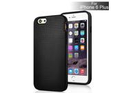 Korean Style Dots Design TPU and PC Hybrid Hard Case for iPhone 6 Plus Black
