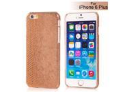 Lizard Skin Protective Back Hard Case for iPhone 6 Plus Brown