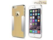 Ultra Thin Brushed Metal Hard Back Case For iPhone 6 Plus Dark Gold