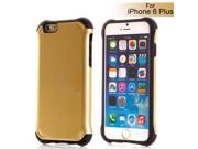 Cool PC and TPU Protective Back Case for iPhone 6 Plus Black Gold