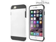 Slim Armor Style TPU and PC Defender Case for iPhone 6 Plus White