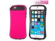 Candy Color Thin Waist PC and TPU Back Case for iPhone 6 Plus Magenta