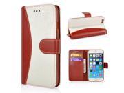 Lace Magnetic Flip Leather Case with Strap and Card Slots for iPhone 6 4.7 inch White