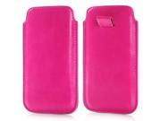 Exquisite Oil Wax Protective Leather Pouch Case for iPhone 6 4.7 inch Magenta