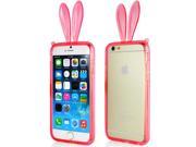Rabbit TPU Bumper Case with Strap for iPhone 6 4.7 inch Red