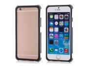 Dual Color TPU and PC Bumper Case Cover for iPhone 6 4.7 inch Black and White