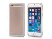 Dual Color TPU and PC Bumper Case Cover for iPhone 6 4.7 inch Gray and Gold