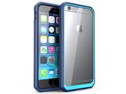 Fashion Series Slim Clear Back Gel Bumper Case Hard Cover For iPhone 6 4.7 inch Blue