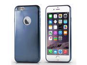 Luxury Plated Soft TPU Back Case Cover For iPhone 6 4.7 inch Dark Blue
