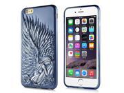 Fairy Angel Wings Design Luxury TPU Soft Back Case Phone Cover For iPhone 6 4.7 inch Sapphire