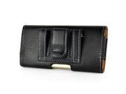 Fashion Litchi Grain Horizontal Leather Pouch Holster with Belt Clip for iPhone 6 4.7 inch Black