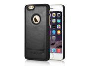 Slim Stitching Leather Coated Hard Case For iPhone 6 4.7 inch Black
