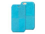 HOCO Luxury Crystal Series Stitching PU Leather Stand Flip Case For iPhone 6 4.7 inch Blue