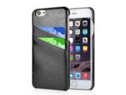 High Quality Oil Wax Leather Back Case with Card Slot for iPhone 6 4.7 inch Grey