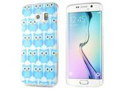 Unique Cartoon Style Blue Owls Pattern Ultra Thin TPU Soft Back Case Cover For Samsung Galaxy S6 Edge