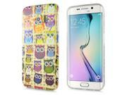 Cute Cartoon Colorful Paint Colorful Owls Soft TPU Back Case Cover For Samsung Galaxy S6 Edge