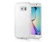Slim TPU and PC Transparent Back Cover for Samsung Galaxy S6 Edge White