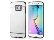 Luxury Slim Transparent Clear Colored Lines Back Gel Case Hard Cover For Samsung Galaxy S6 Edge Black