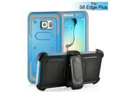 New Fashion Belt Clip Holster Shell PC Hard Back Case Cover For Samsung Galaxy S6 Edge Plus Blue