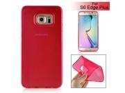 Transparent TPU Case Cover For Samsung Galaxy S6 Edge Plus Red