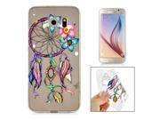 Elegant Transparent Colorful Dreamcatcher And Flower Soft TPU Case Back Cover For Samsung Galaxy S6 G920