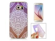 Elegant Purple Diamond Flower Soft TPU Case Back Cover For Samsung Galaxy S6 G920
