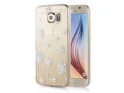 Diamond Embedded Thin Cartoon Dandelion TPU Protective Case for Samsung Galaxy S6 G920