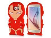3D Cute Cartoon Iron Man Design Silicone Soft Case Cover For Samsung Galaxy S6 G920