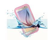 Waterproof Shockproof Dust Sand Proof Plastic And Silicone Cover Case For Samsung Galaxy S6 S6 Edge Pink