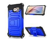 Strong Armor TPU and PC Stand Case for Samsung Galaxy S6 G920 Dark Blue