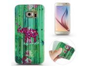 Fashion Drawing Printed Green Wood Elephant Soft TPU Back Case Cover For Samsung Galaxy S6 G920