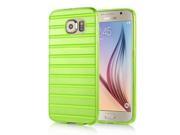 Ladder Design Transparent TPU Back Case Cover For Samsung Galaxy S6 G920 Green
