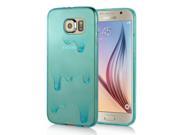 Ice Cream Design Transparent TPU Back Case Cover For Samsung Galaxy S6 G920 Blue