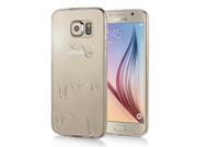 Ice Cream Design Transparent TPU Back Case Cover For Samsung Galaxy S6 G920 White