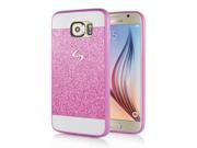Ultra thin Glittering Powder TPU Protective Case for Samsung Galaxy S6 G920 Pink
