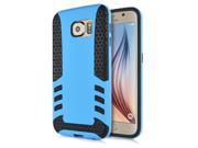 Rocket Style TPU and PC Hybrid Case for Samsung Galaxy S6 G920 Light Blue