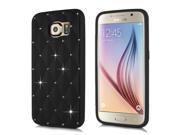 Luxury Soft Silicone Rhinestone Case Cover For Samsung Galaxy S6 G920 Black