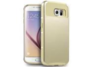 Hybrid Rubber Soft Silicone Hard PC Back Case Cover For Samsung Galaxy S6 G920 Gold