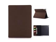 Classical Flip Stand Leather Smart Cover Case with Card Slots and Wake Sleep Function for iPad Air 2 iPad 6 Blackish Green