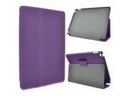 Unique Two Folded Wake Sleep Leather Flip Stand Denim Fabric Case for iPad Air 2 Purple