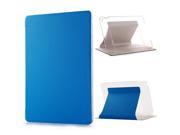 Fresh Color Wake Sleep Transparent Flip Stand Leather Case for iPad Air 2 iPad 6 Blue