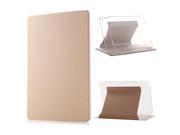 Fresh Color Wake Sleep Transparent Flip Stand Leather Case for iPad Air 2 iPad 6 Light Gold