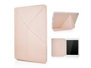 KY Design Flip Stand Leather Smart Cover Case for iPad Air 2 Gold