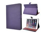 Elegant 360 Degree Swivel Rotation Folio Leather Flip Stand Case Cover With Sleep Wake Function For iPad Air 2 iPad 6 Purple