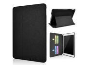 Lightning Streaks Flip Stand Leather Smart Cover Case with Card Slot for iPad Air 2 Black